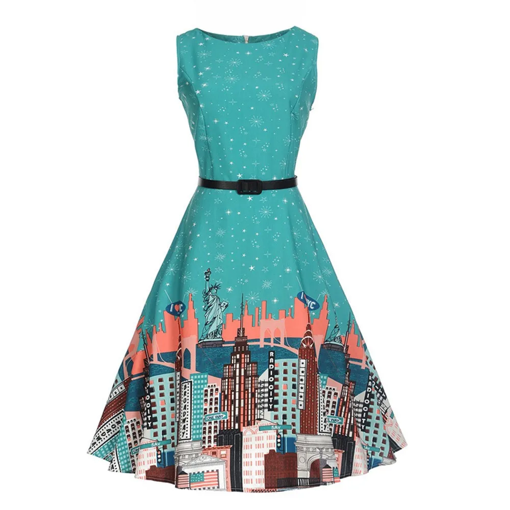 Girls dress Summer costume kid Child FloralPrint Wedding Party Princess Dress+Belt baby girl clothes Dropshipping | Детская одежда и