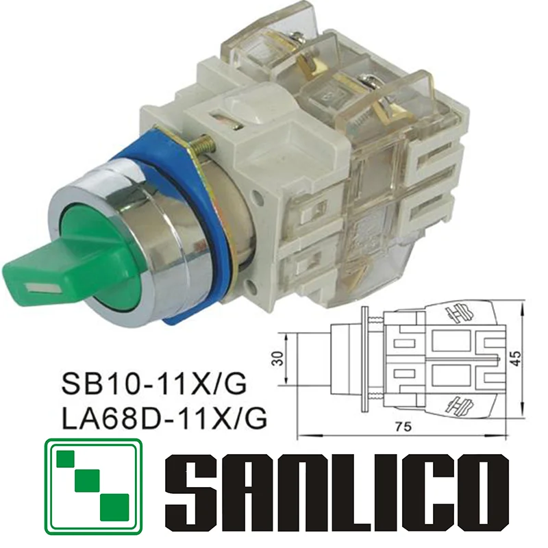 Двойной или трехпозиционный переключатель стандартный SB10(LA68D LAY3) 11X/2G|switch limit|switch
