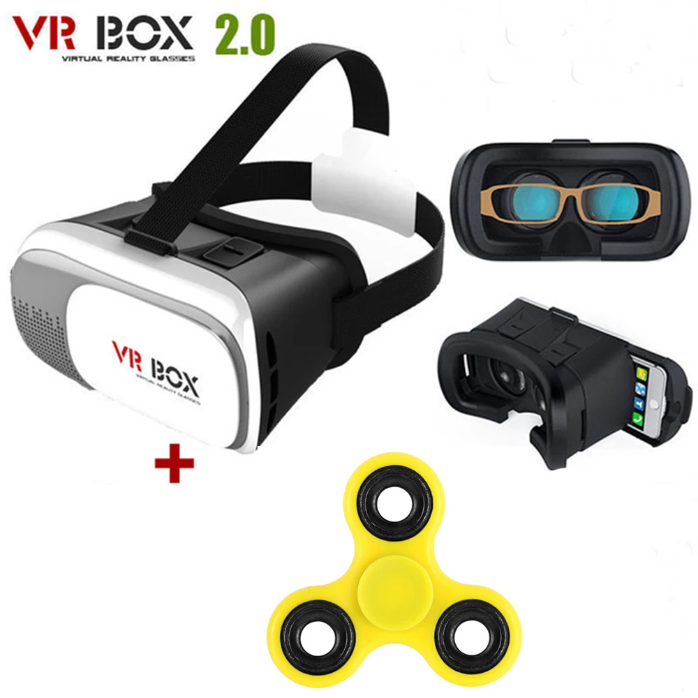 Новый VR BOX II 2.0 Версия Виртуальная Реальность 3D Очки google картон vr очки + непоседа tri