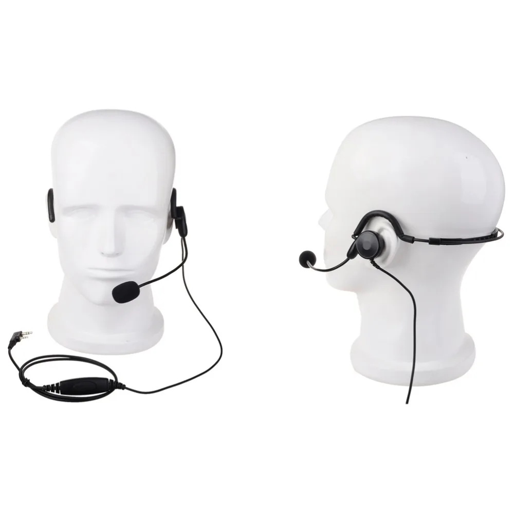 YIDATON 2 контактная гарнитура PTT с микрофоном для рации Kenwoode Baofeng UV 5R 777 888s TK 208 HYT PUXING