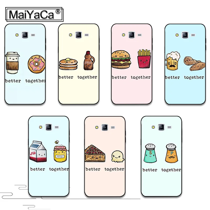 MaiYaCa еда лучше вместе печатным рисунком защитный чехол для телефона samsung j7 j8 j4 j6