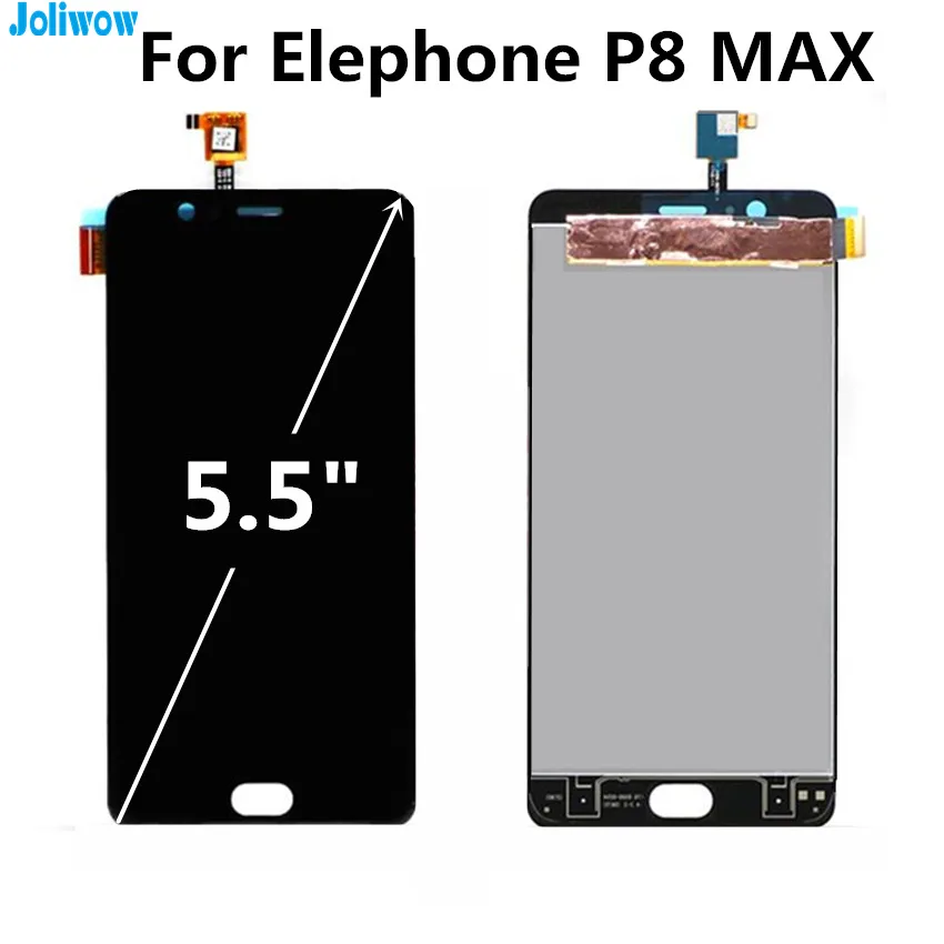Для elephone P8 MAX ЖК дисплей + сенсорный экран в сборе запасные аксессуары для