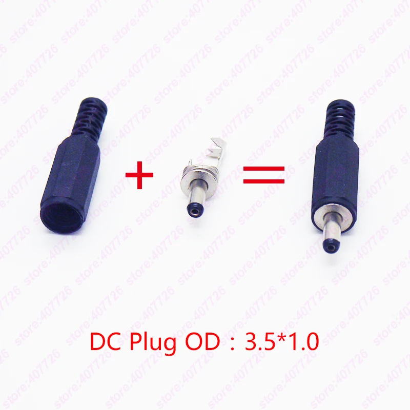 10PCS DC Power Jack Female Charging Socket and Male Plug 3.5 x pin1.0mm Connector DIP DC-002 | Обустройство дома