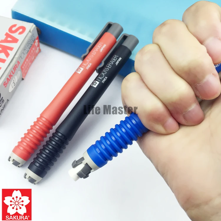 LifeMaster Япония Сакура ластик гнезда черный/синий/красный для карандаша свинцовая