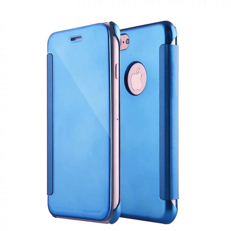 Для Iphone 5 5G 5S 5SE 6 6S Plus блестящее зеркальное покрытие Флип кожаный чехол для iphone 7 7Plus