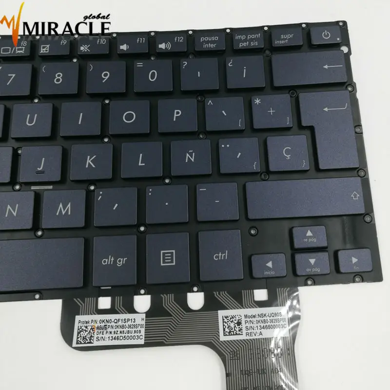 Клавиатура для ноутбука Asus Zenbook UX303 UX303LA UX303LN UX302L UX302LA UX302LG SP темно синяя|keyboard for