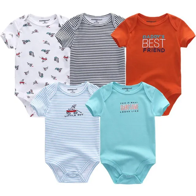 Baby Boy Clothes5065 Roupa de bebe Единорог унисекс Одежда для новорожденных девочек для маленьких мальчиков одежды комбинезон боди Костюмы комплекты 5 шт. Fortnite платье для девочки боди одежда для новорожденных детская одежда - Цвет: Baby Boy Clothes5065