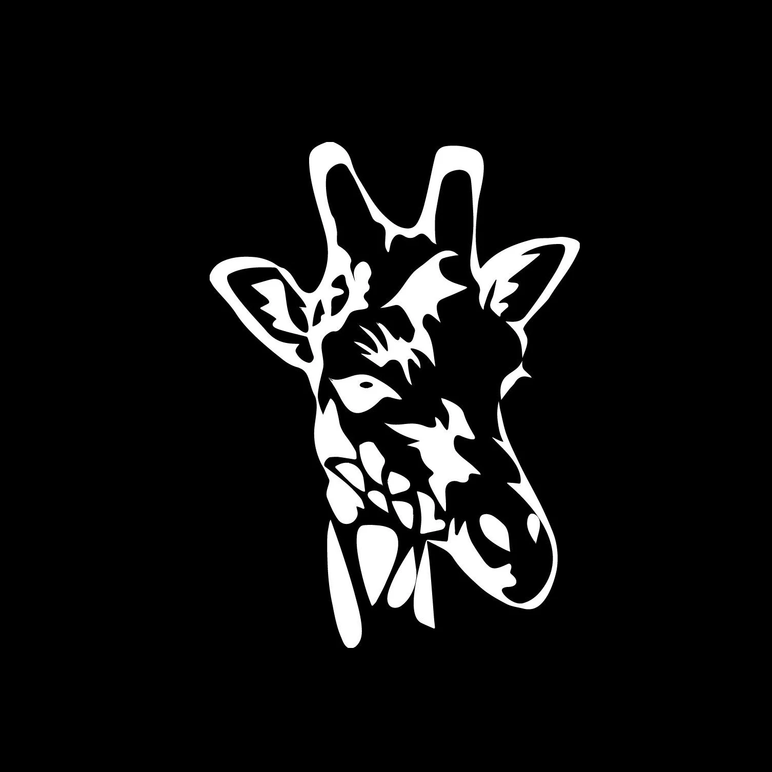 Жираф головы Уход за кожей лица переводная Наклейка на окно бампер автомобиля