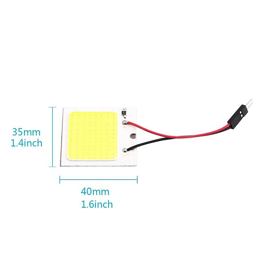 Супер яркий белый COB 16 24 36 48SMD светодиодный светильник для зеркала и купола лампа