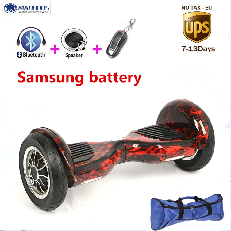 Балансируя 10 дюймов скейтборд Ховерборд bluetooth 4400amh 700 Вт samsung батарея Smart Баланс