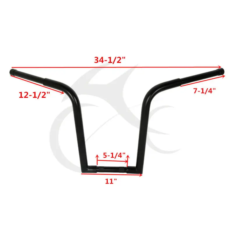 16 &quotRise широкий руль для мотоцикла бар жир 1 1/4&quot Руль тяга Harley Chopper Заказные Softail XL