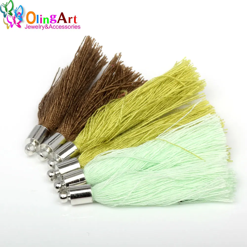 OlingArt 40 мм Разноцветные градиентные красные хлопковые шелковые Сатиновые