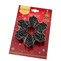 luyou 9pcsset snowflake christmas cookie tools cutter mould biscuit press icing set stamp mold cake decorating tools fm1754