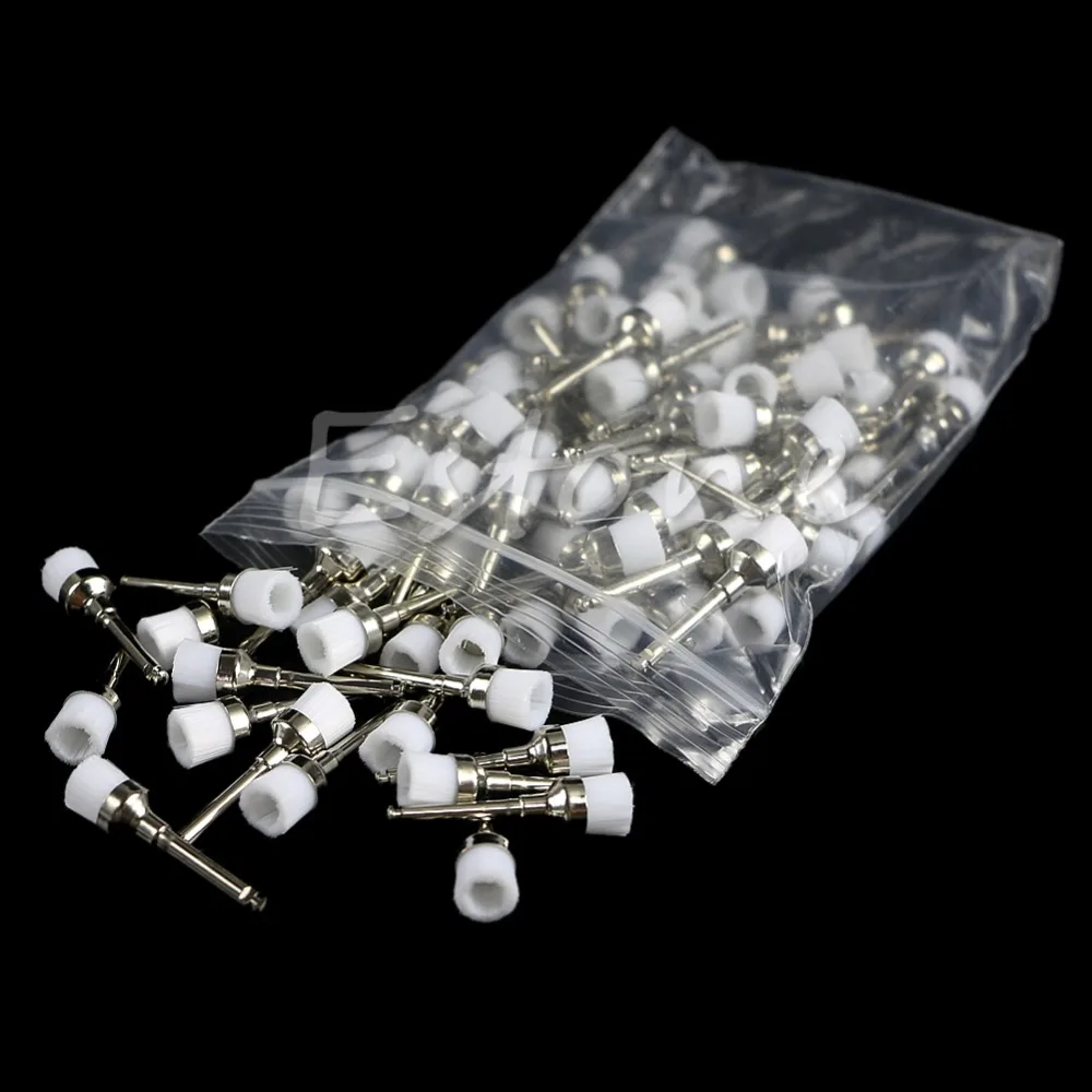 100 шт./компл. зубные щётки для пророчества Тип защелки нейлоновая чашка щетки |