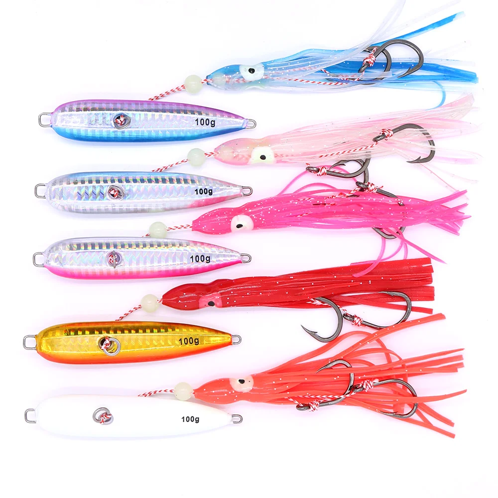 Inchiku Jigs 100 г 120 150 180 200 5 шт./партия Нижняя судовая приманка металлическая и