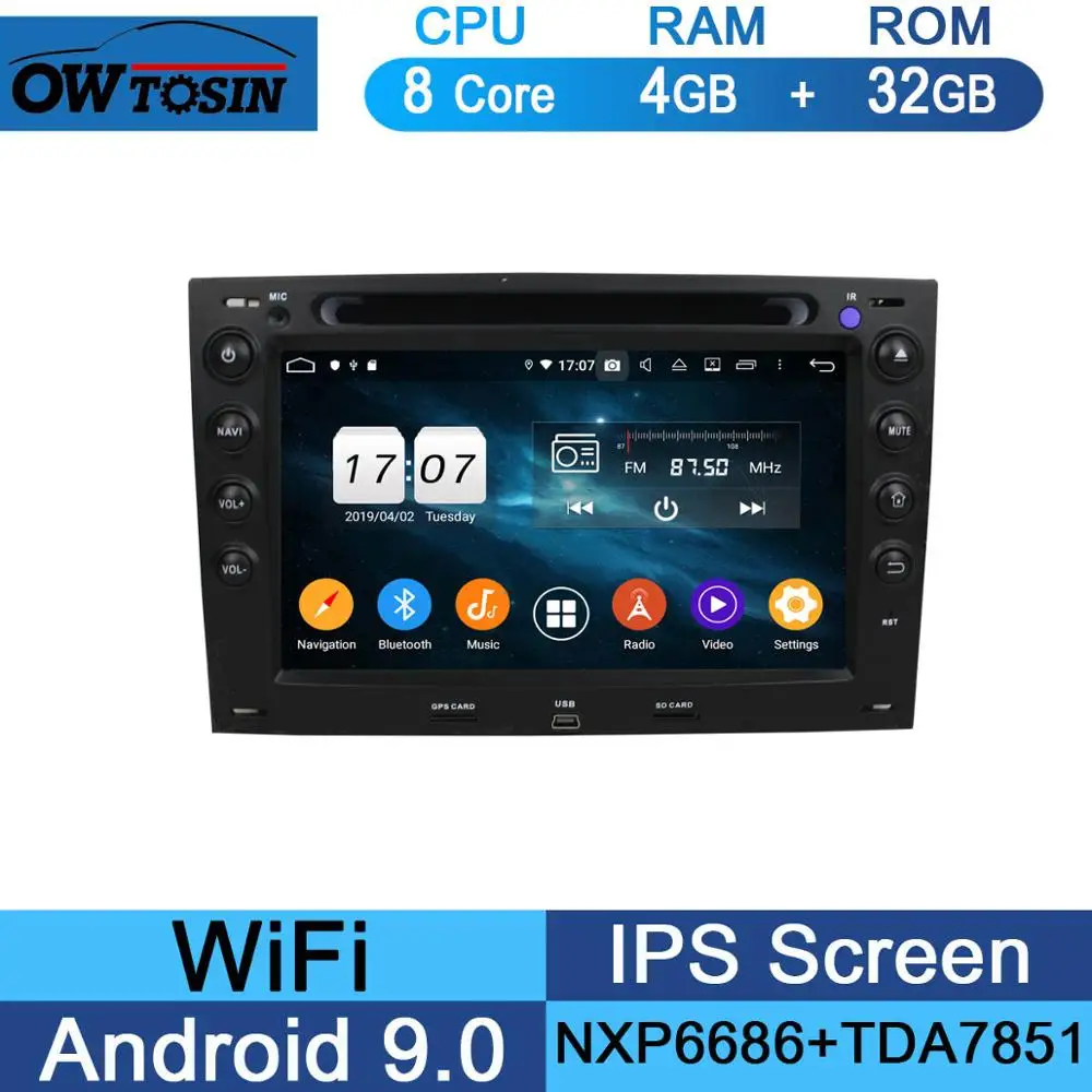 32G " ips 8 ядерный 4G+ 64G Android 9,0 автомобильный dvd-плеер для Renault Megane 2 ii 2003 2004 2005 2006 2007 2008 2009 CarPlay мультимедиа - Цвет: 32G