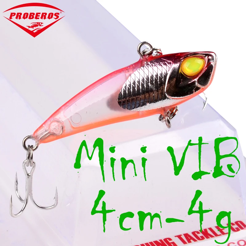 10 шт./лот Блесен 4 2 см 1 7 &quotМини VIB приманку 0 15 унц. 02 г Плавание приманки 12 # с