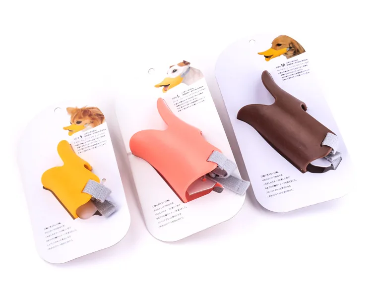 Намордник силиконовый милый клюв утки маска защитная против лая и укуса