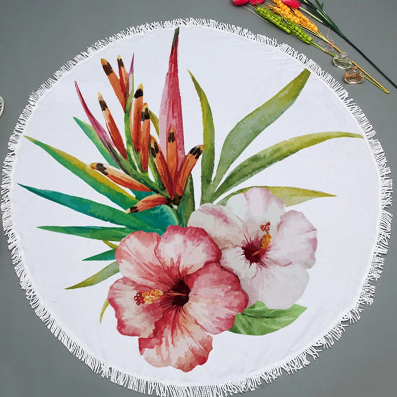 CASEGRACE Красочные цветы банное полотенце Красивый Цветочный Коврик для йоги