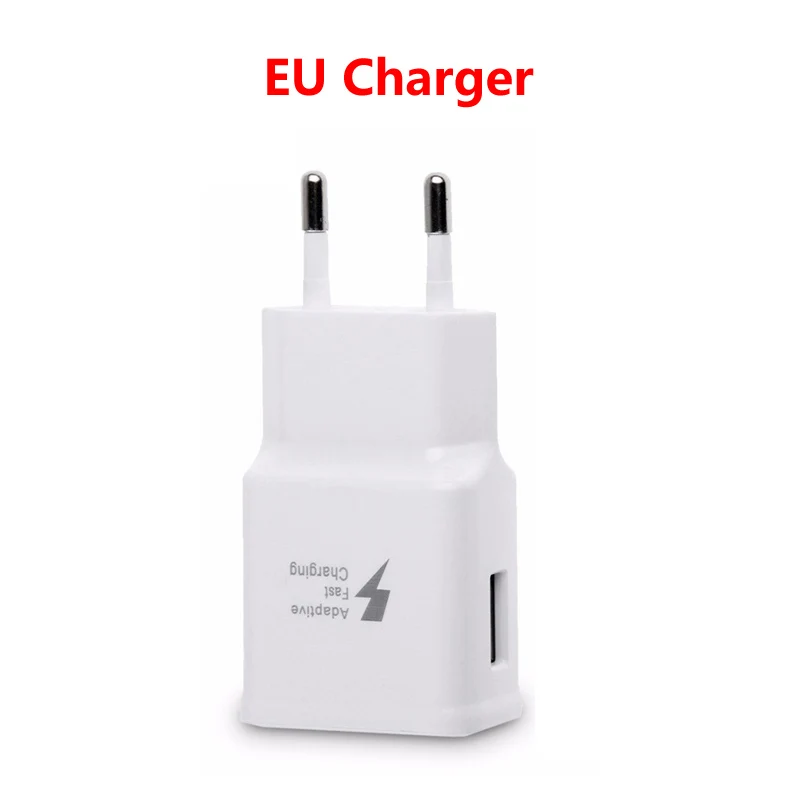 Only Plug Адаптивная Быстрая зарядка настенное зарядное устройство с микро USB кабель комплект для samsung Galaxy S7/S7 Edge/S5/S6/S6 Edge/S4/S3/Note 4/Note 5 - Тип штекера: Only Plug