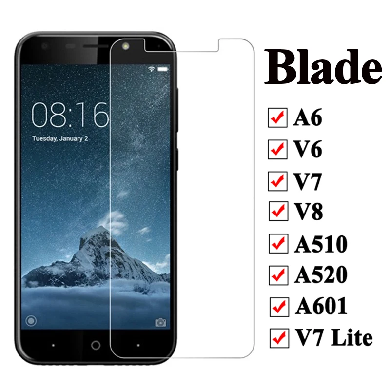 Для zte blade a520 glass v7 light lite v7lite a6 v6 v 7 v8 a510 a601 a 6 8 закаленное защитное стекло для