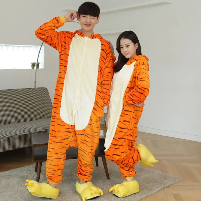 2017 тигр пижамы мультфильм аниме унисекс Onesie Косплэй для Для женщин мужчин
