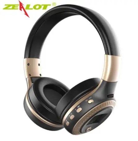 ZEALOT B19 Bluetooth наушники с микрофоном стерео Бас гарнитуры для iphone мобильный компьютер беспроводные наушники с fm-радио