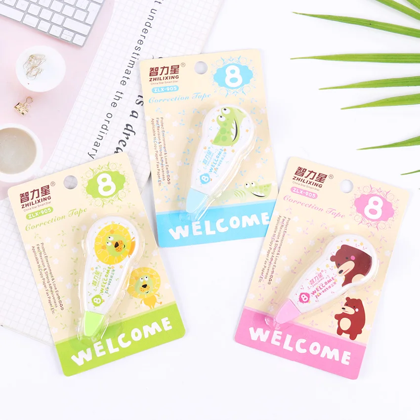 1 шт. мультфильм Kawaii Мультфильм Стиль коррекции ленты для детей подарок, школьные принадлежности для студентов письма модифицированные инструменты