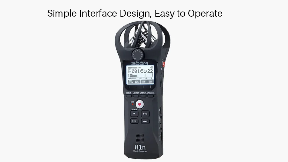 ZOOM H1N handy recorder Цифровая камера аудио рекордер Запись интервью стерео микрофон для DSLR