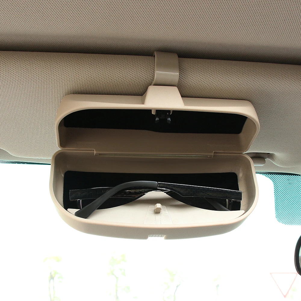 Car Glasses Case Organizer Box Sunglasses Holder Storage Pockets for Ford Focus Fiesta Ecosport Everest Mondeo Kuga | Автомобили и