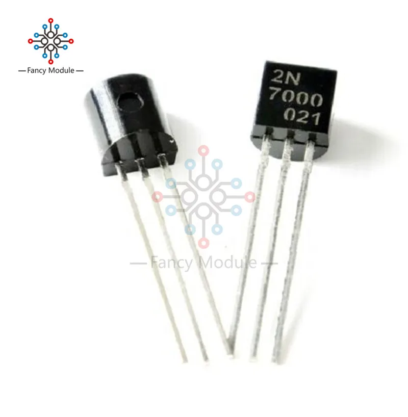 

10 шт., транзистор 2N7000 TO-92 MOSFET N-CHANNEL 60V 0.2A