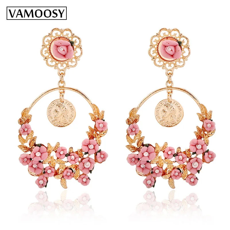 Серьги подвески VAMOOSY в стиле барокко 7 5*4 3 см|Серьги-подвески| |