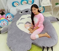 huge plush totoro bed tatami cushion giant stuffed animal sofa bed mattress cute comfortable sleeping pad beanbag