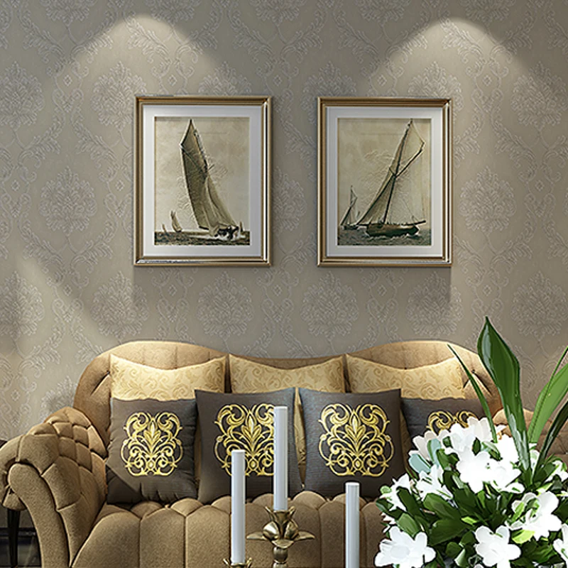 Европейские рельефные обои винтажные роскошные для гостиной настенное покрытие