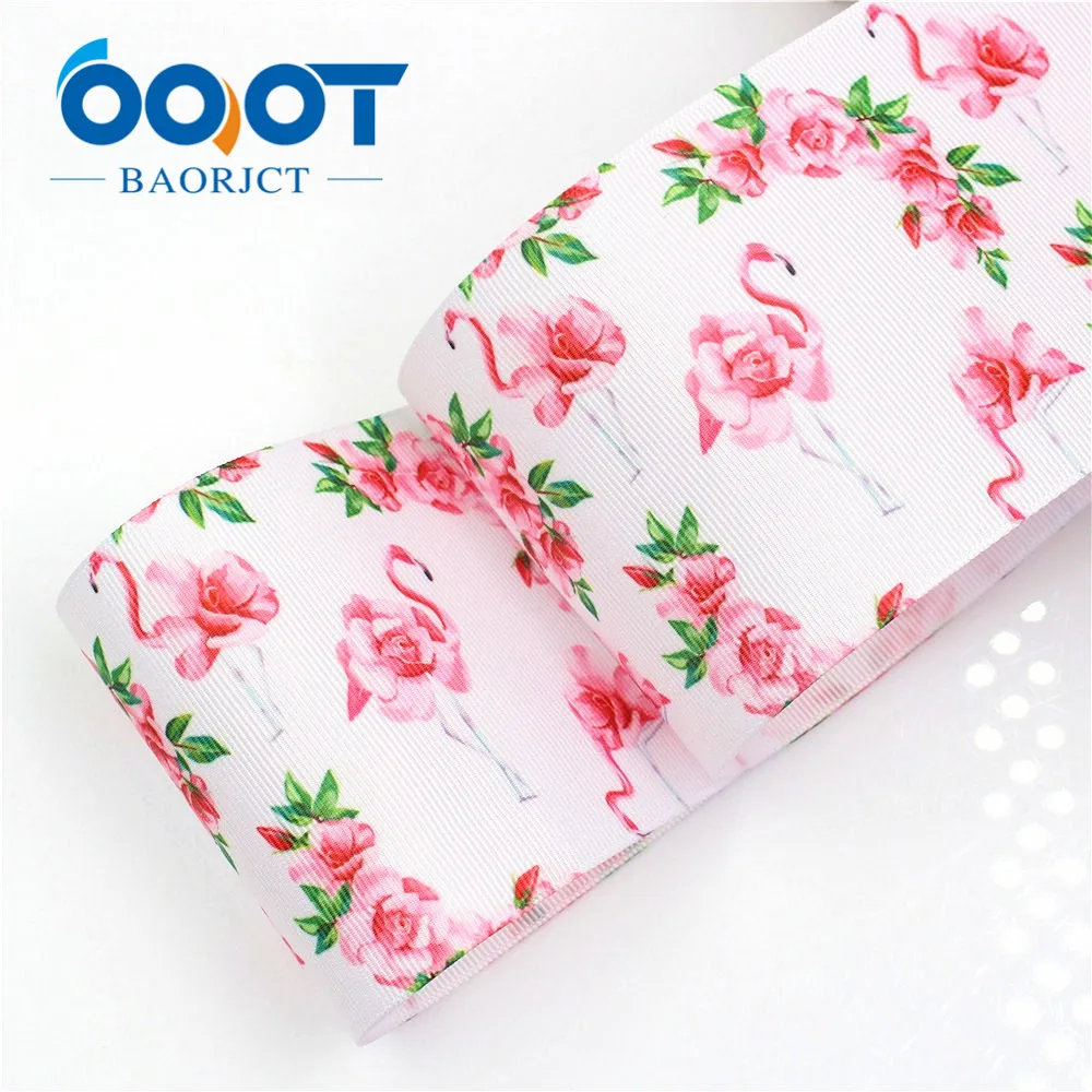 OOOT BAORJCT I-18428-16 75 мм 10 ярдов/Лот Мультяшные ленты термотрансферные печатные grosgrain