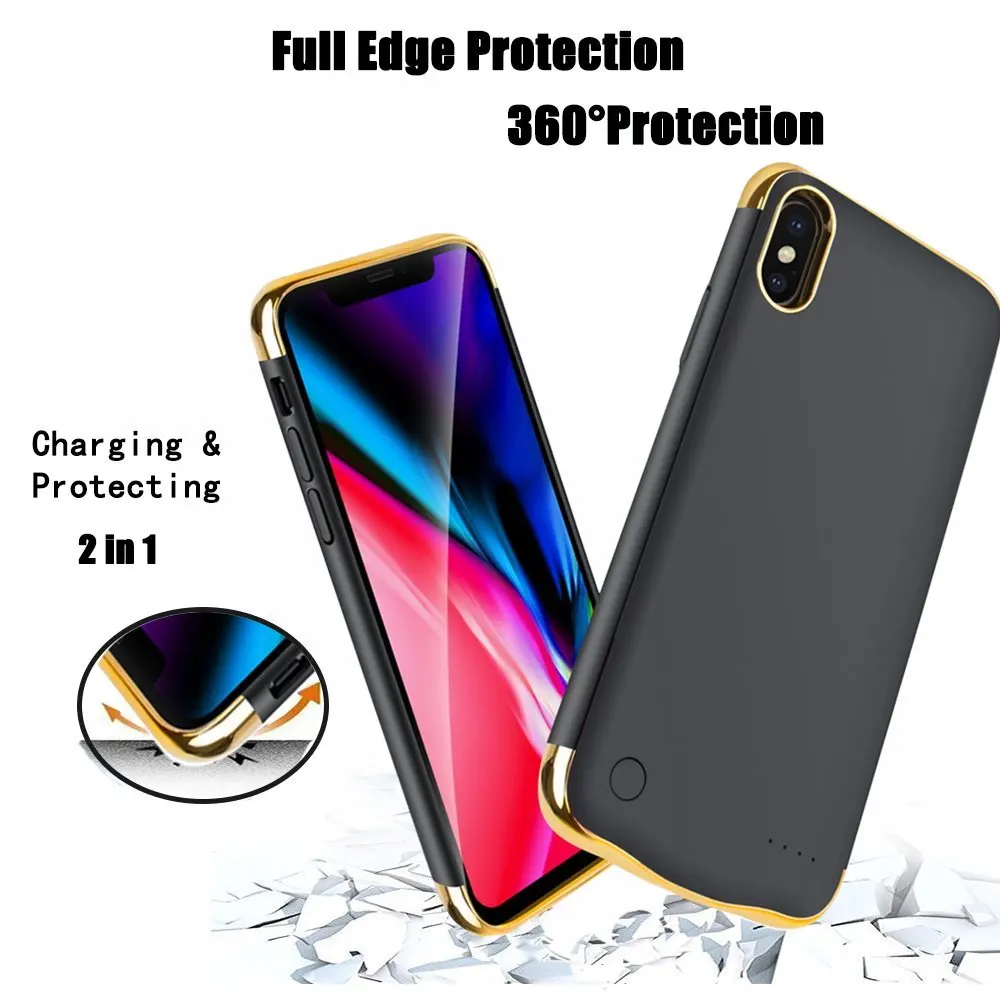 Быстрая доставка со склада в США/чехол для аккумулятора 5500 мАч iPhone X 2017 / XS 2018