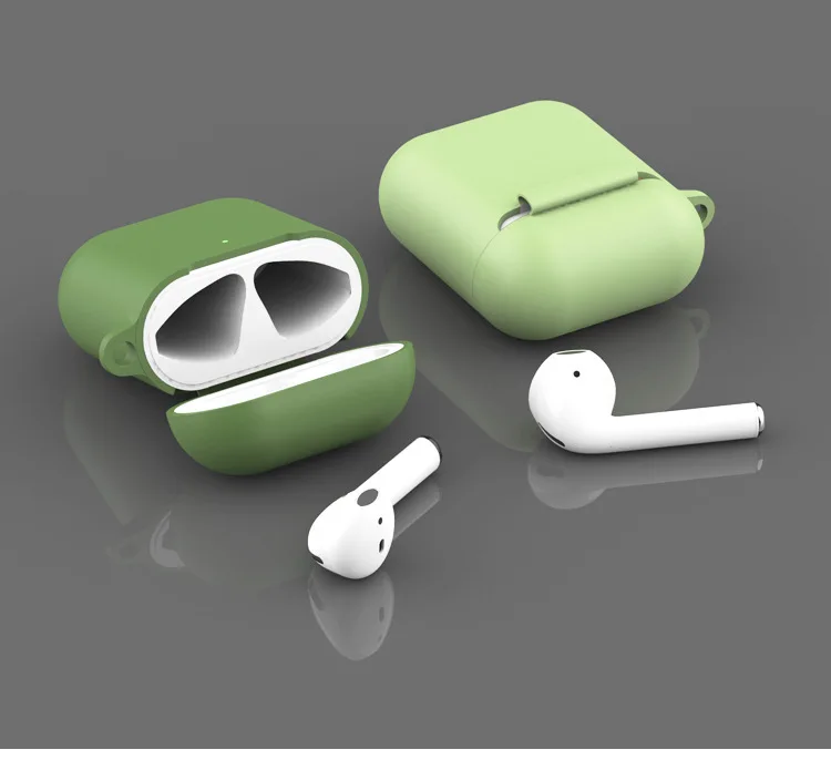 Мягкий силиконовый чехол AirPods для хранения, защитный чехол для наушников, защитный чехол, защитный чехол для зарядки, коробки для хранения, подходящий чехол