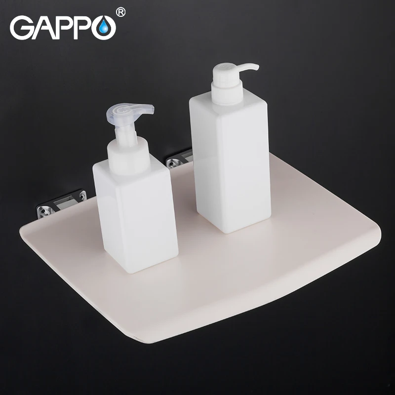 gappo wall mounted shower seats bathroom shower chair folding seat stool child bath chair shower seat for bathing saving space free global shipping