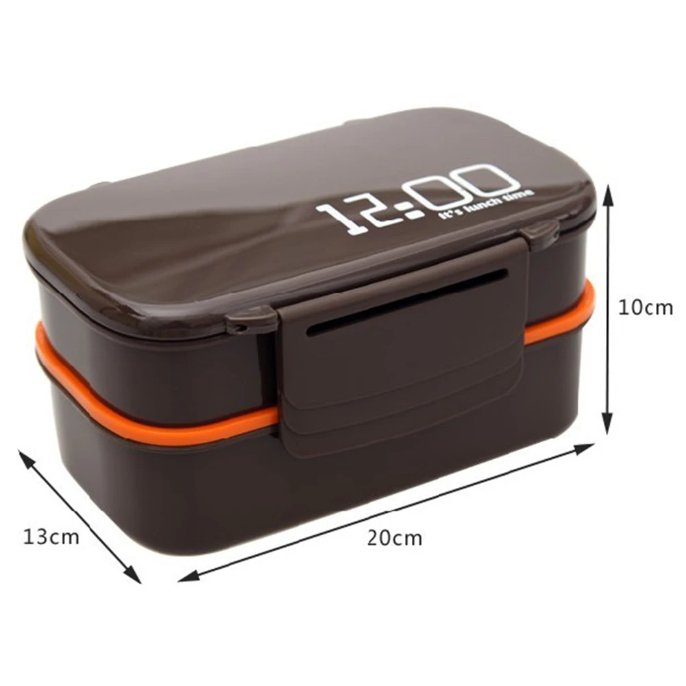 1400 мл большая емкость двухслойная коробка для завтрака пригодная использования