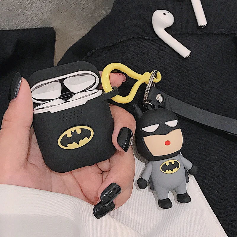 Style 8 Bluetooth наушники милый DIY силиконовый чехол для Apple Airpods чехол 1 2 Чехол Аксессуары Защитный чехол анти-потеря мультфильм декор - Цвет: Style 8