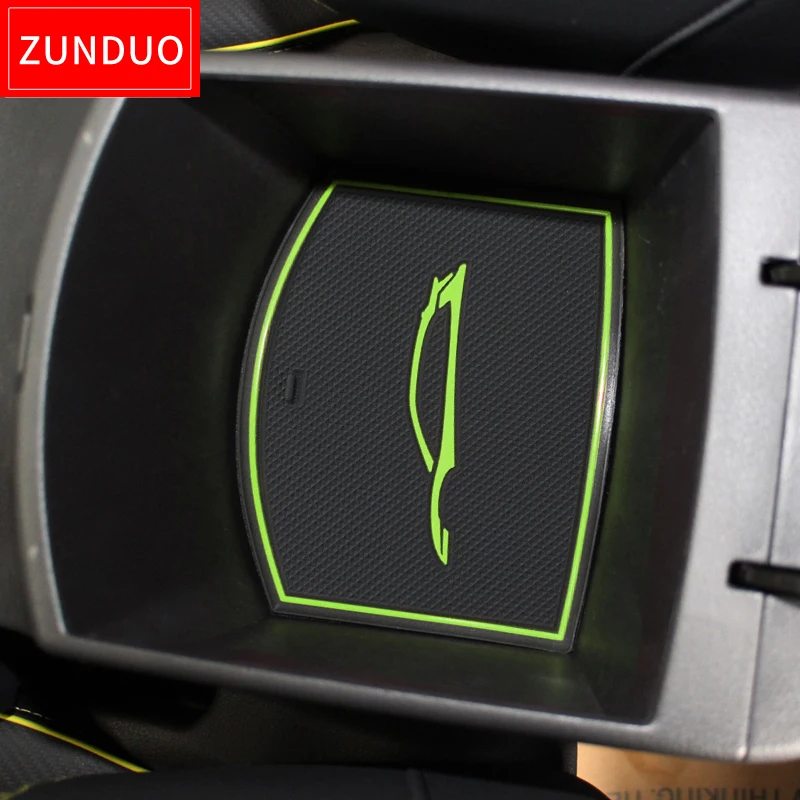 ZUNDUO анти-скольжения ворота Слот чашка площадку для Hyundai Kona 2017 2018 Kauai Non-Slip Салонные
