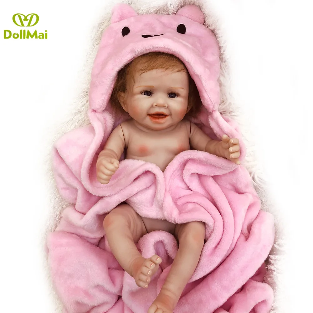 

Full body silicone reborn baby doll 50cm bebe gift reborn bonecas vinyl reborn girl toddler newborn dolls toys for child gifts