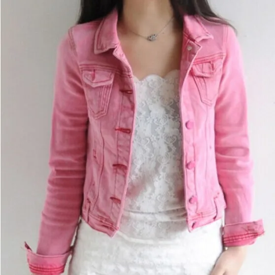 Free shipping 2015 Women Denim Jacket 