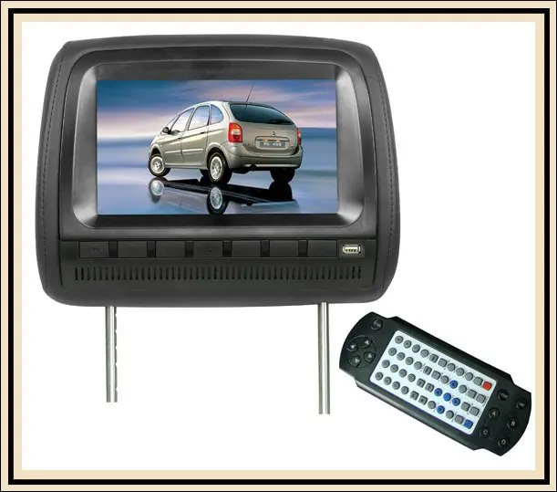 Бесплатная доставка 9-дюймовый подголовник Автомобильный dvd с крышкой на молнии +