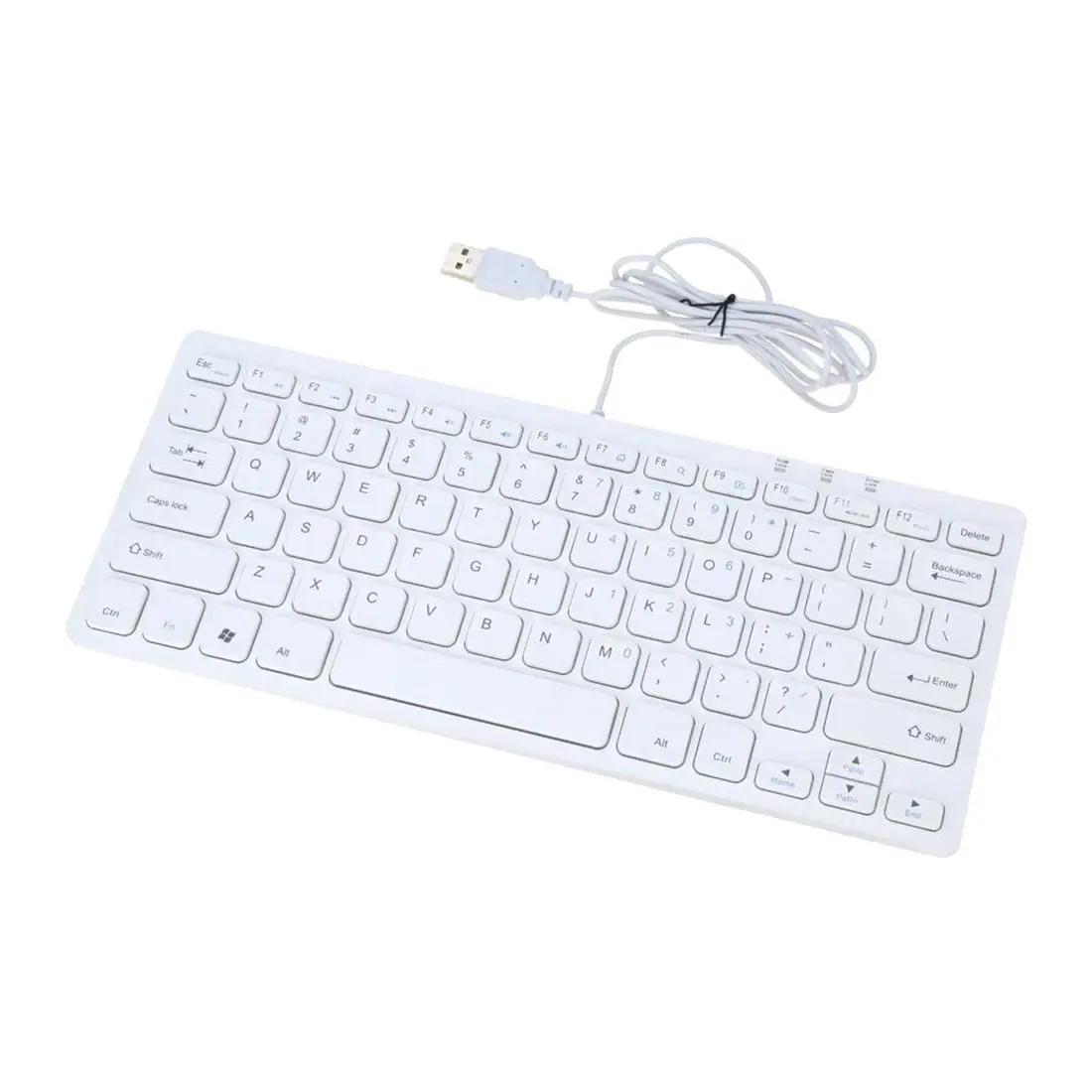 78 клавиш USB проводной Slim Mini Малый клавиатура для настольных ПК Win N1Q2|keyboard for desktop|small