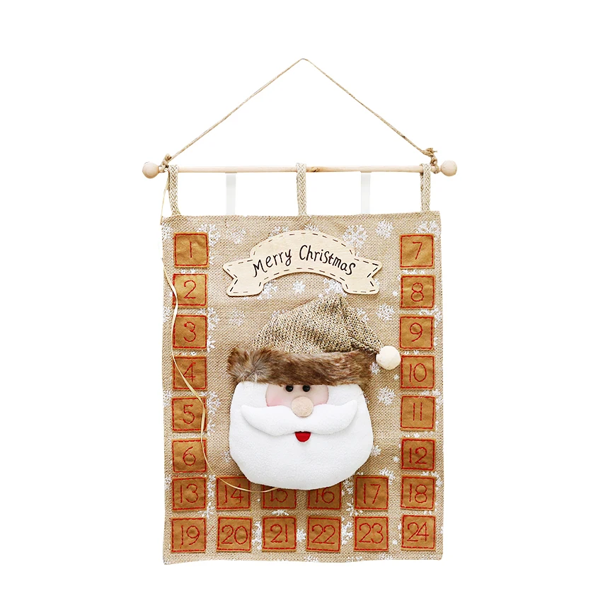 Новый 52 см Рождественский календарь рождественские украшения для дома Санта