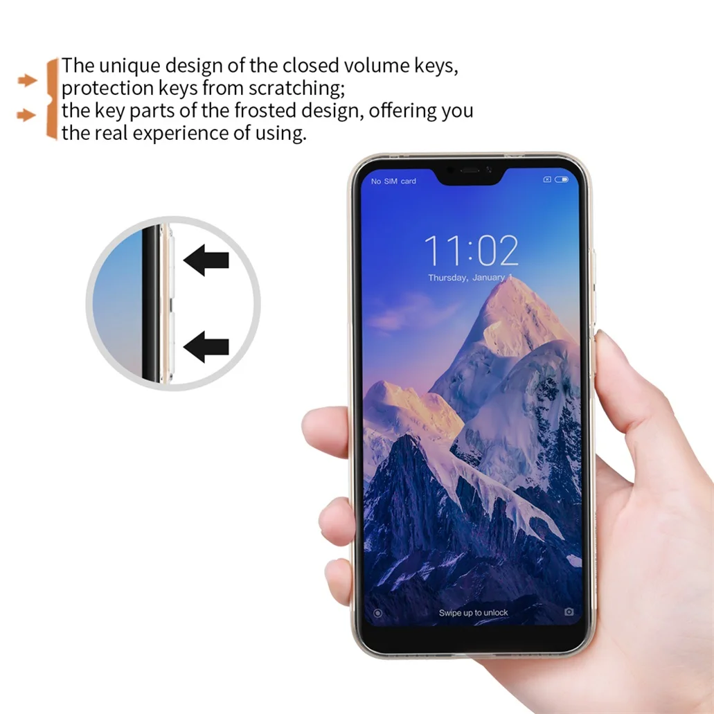 Xiaomi mi A2 Lite чехол красный Redmi 6 Pro чехол Nillkin природа прозрачный мягкий кремний ТПУ протектор задняя крышка для Red mi 6 Pro