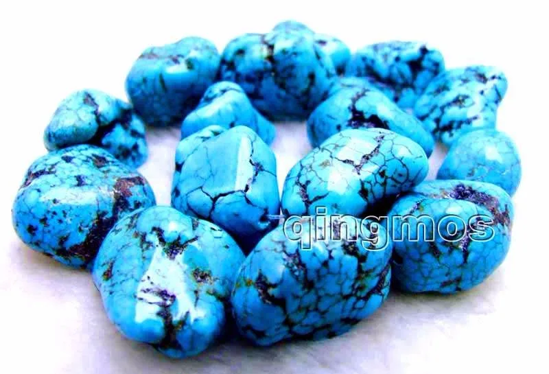 Большой 20 30 мм натуральный барочный синий камень Бусины Strand 15 &quot los12|bead strands|blue stone