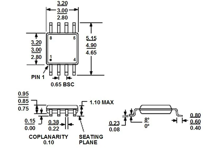 AEAK TSSOP8 к DIP28 адаптер TL866A TL866CS программатор адаптер SSOP8 к DIP28 IC тестовое гнездо адаптера шаг 0,65 мм