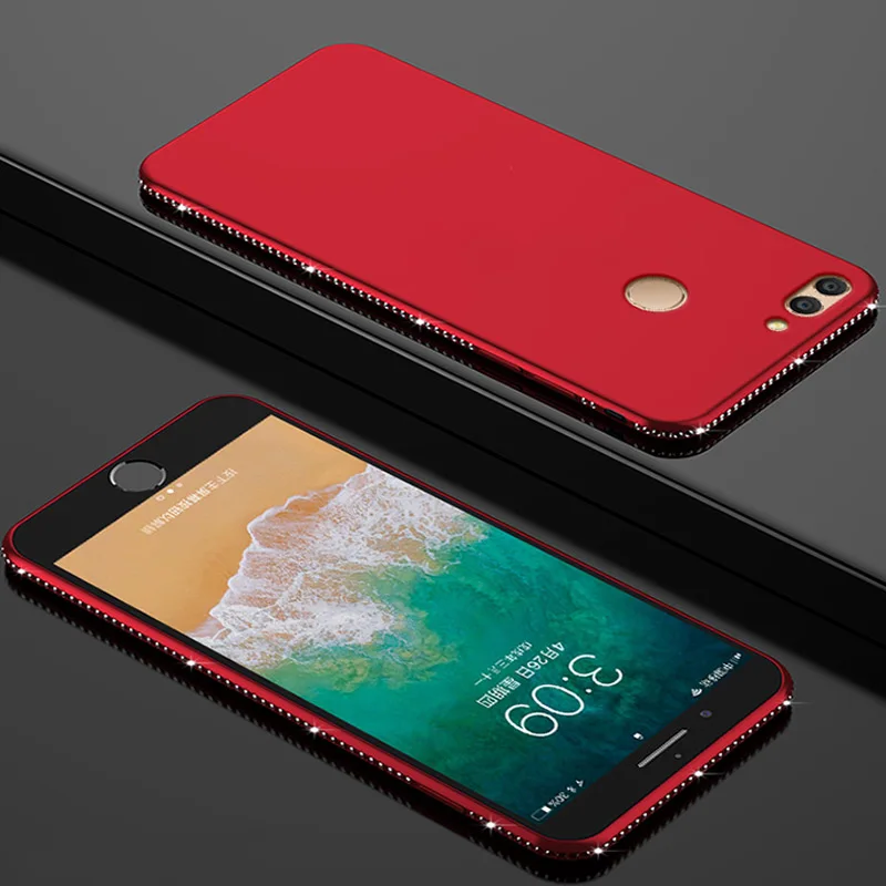 Роскошный Блестящий Мягкий чехол из ТПУ с бриллиантами для Huawei P20 Lite Pro P Smart P8 P9 Honor